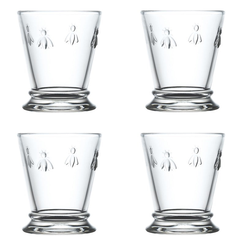 SET OF 4 TUMBLER GLASS - COLLECTION BEE