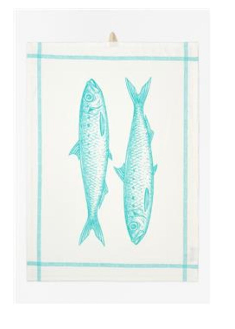 TORCHON POISSONS, L: 50 cm - H: 70 cm