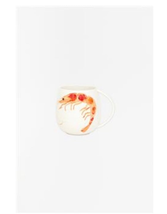 MUG CREVETTE, Ø: 8 cm - H: 10 cm (X4)