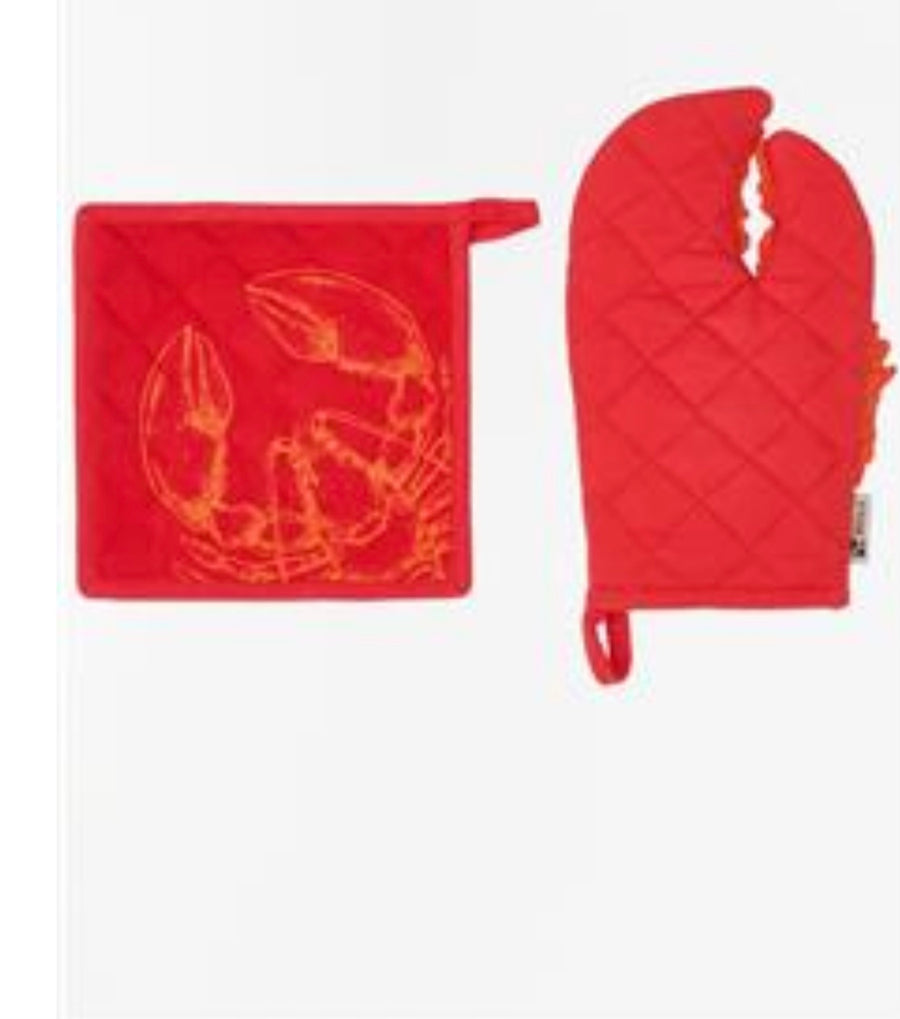 SET DE GANTS DE CUISINE ET MANIQUES, L: 16,5 cm - H: 27,5 c