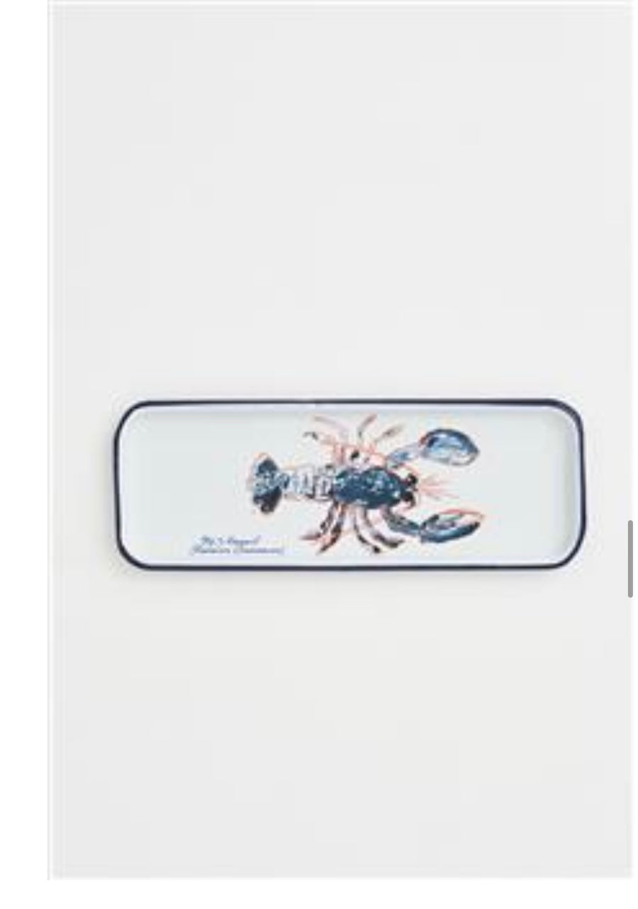 PLATEAU, LANGOUSTE,  L: 35 cm - W: 13 cm - H: 2 cm