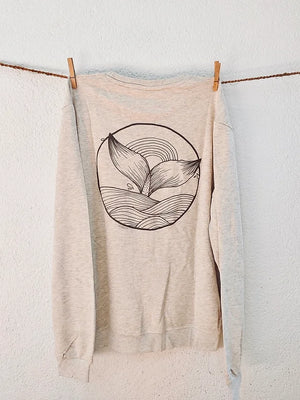 Sweater Whale Tail Beige L
