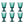 Load image into Gallery viewer, SET OF 6 WINE GLASSES - EMERAUDE
