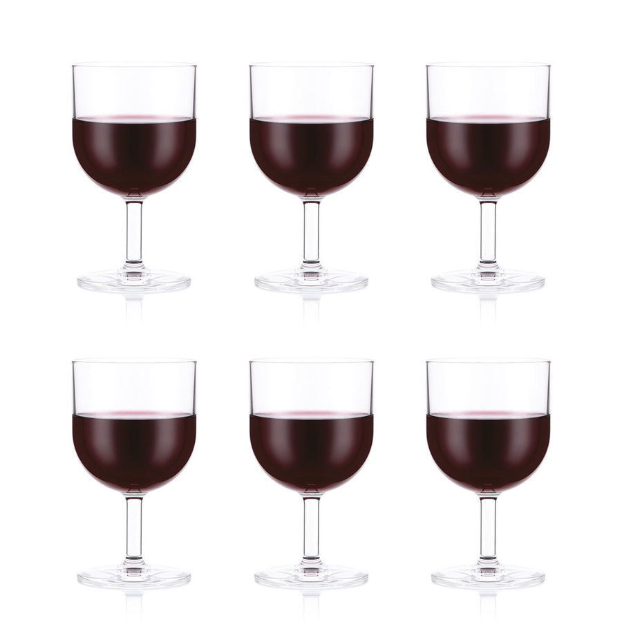 BODUM OKTETT - 6 pcs Durable Red Wine Glass
