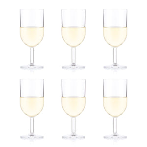 BODUM OKTETT - 6 pcs Durable White Wine Glass