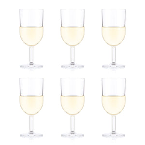 BODUM OKTETT - 6 pcs Durable White Wine Glass