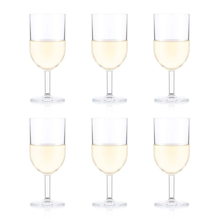 BODUM OKTETT - 6 pcs Durable White Wine Glass
