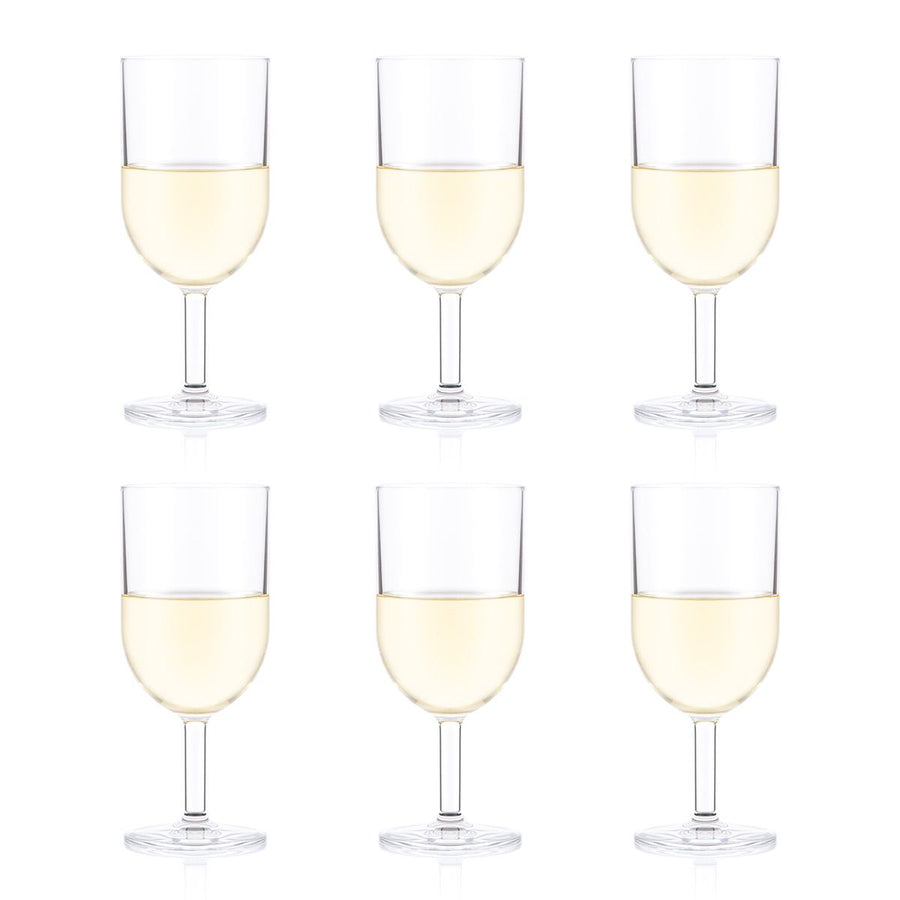 BODUM OKTETT - 6 pcs Durable White Wine Glass