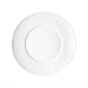 SET OF 6 DESSERT PLATES - SANIA BRILLANT- PORCELAINE DE LIMOGE