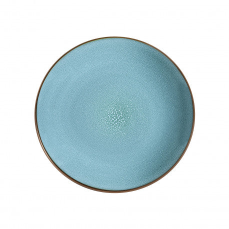 SET OF 6 DESSERT PLATES - FEELING TURQUOISE