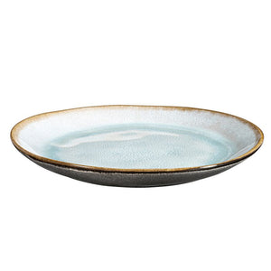 SET OF 6 DINNER PLATES - SHADOW AQUA