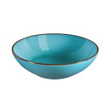 SET OF 6 SALAD & PASTA PLATES - FEELING TURQUOISE