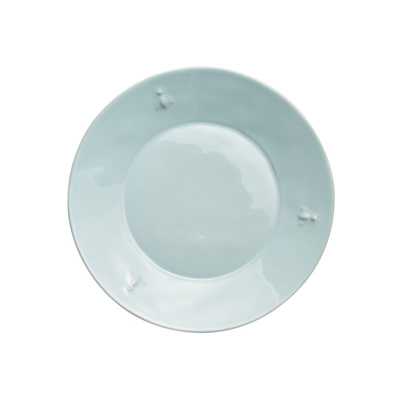 SET OF 4 CERAMIC DESSERT PLATE BLUE  - COLLECTION BEE