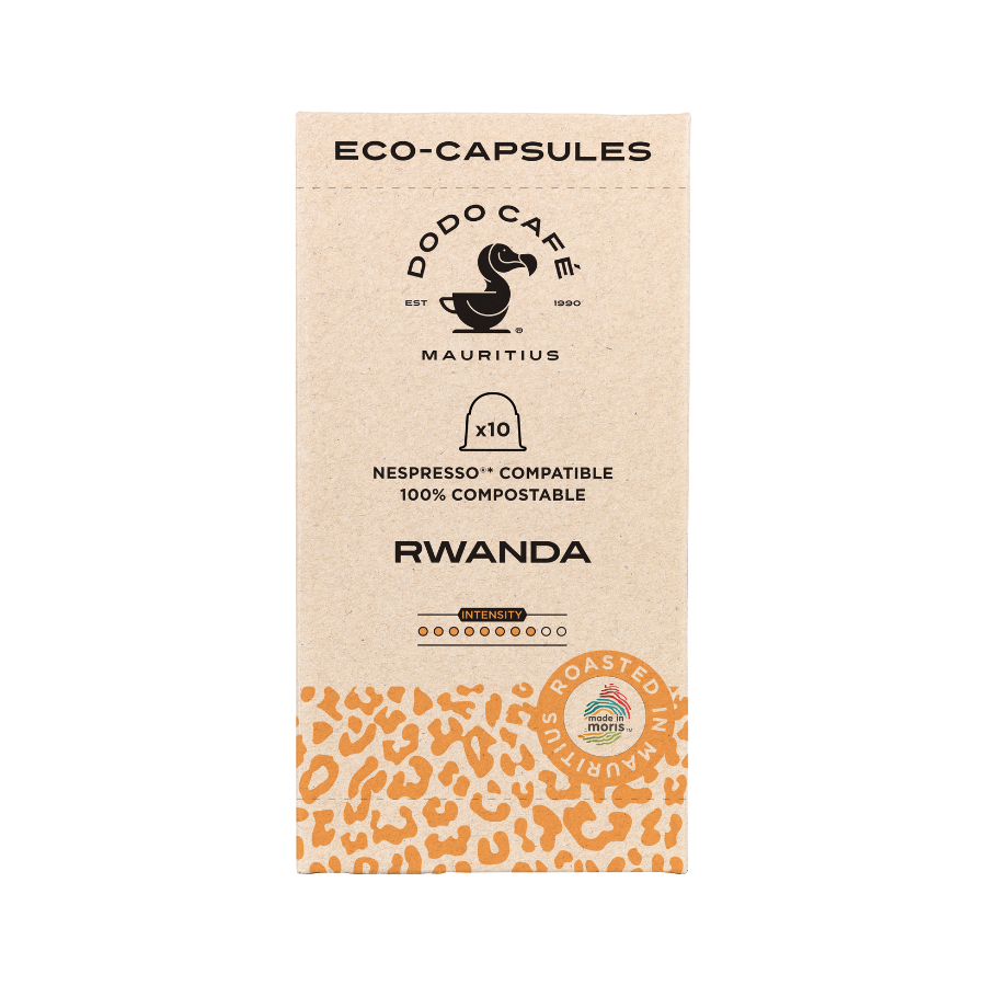 NEW AFRICAN Collection Eco-Capsules - Rwanda (10 capsules/ Compatible Nespresso*)
